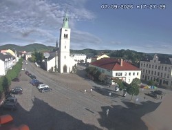 Náměstí, koste sv. Markéty