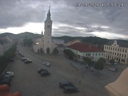 Náměstí, koste sv. Markéty