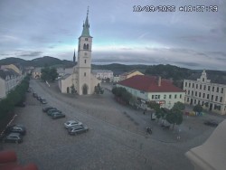 Náměstí, koste sv. Markéty
