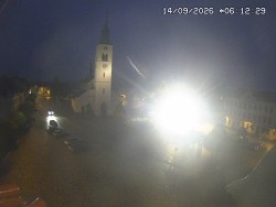 Náměstí, koste sv. Markéty