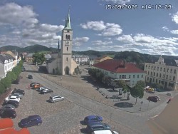 Náměstí, koste sv. Markéty