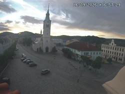 Náměstí, koste sv. Markéty