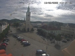 Náměstí, koste sv. Markéty