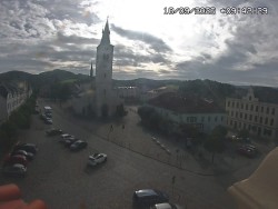Náměstí, koste sv. Markéty