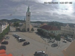 Náměstí, koste sv. Markéty