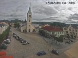 Náměstí, koste sv. Markéty