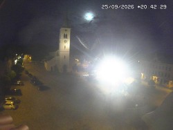 Náměstí, koste sv. Markéty