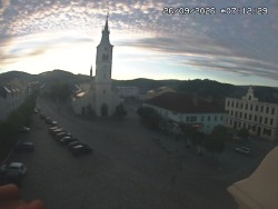 Náměstí, koste sv. Markéty