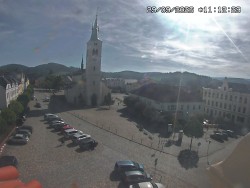 Náměstí, koste sv. Markéty