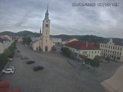 Náměstí, koste sv. Markéty