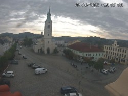 Náměstí, koste sv. Markéty