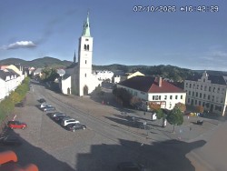 Náměstí, koste sv. Markéty