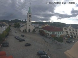 Náměstí, koste sv. Markéty
