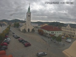 Náměstí, koste sv. Markéty