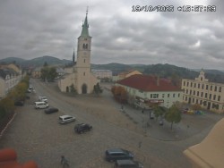Náměstí, koste sv. Markéty