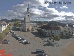 Náměstí, koste sv. Markéty