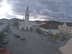 Náměstí, koste sv. Markéty