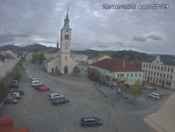 Náměstí, koste sv. Markéty