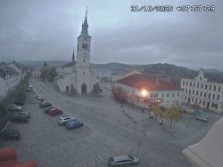 Náměstí, koste sv. Markéty
