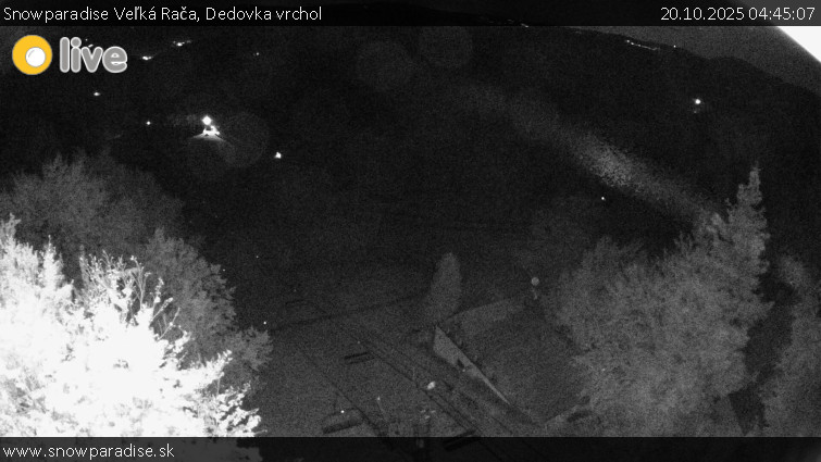 Snowparadise Veľká Rača - Dedovka vrchol - 20.10.2025 v 04:45 Snowparadise Veľká Rača - Dedovka vrchol - 20.10.2025 v 04:45