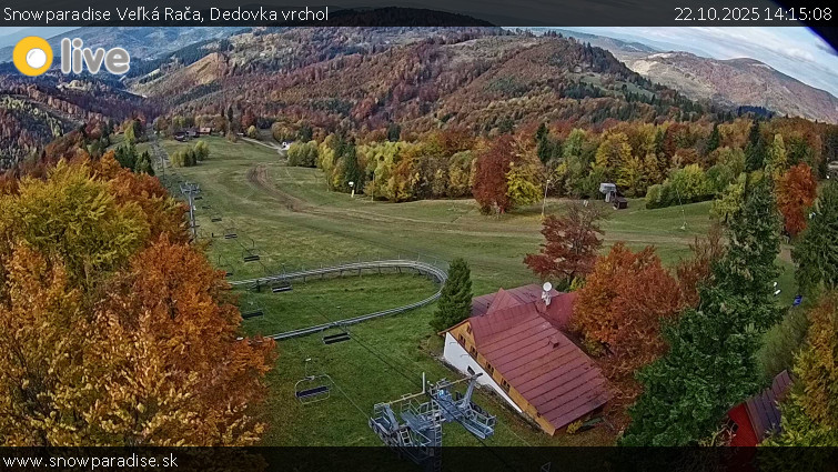 Snowparadise Veľká Rača - Dedovka vrchol - 22.10.2025 v 14:15 Snowparadise Veľká Rača - Dedovka vrchol - 22.10.2025 v 14:15