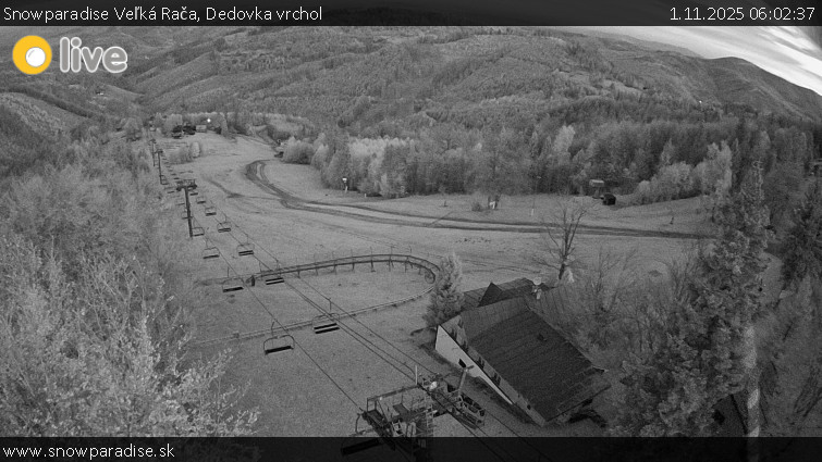 Snowparadise Veľká Rača - Dedovka vrchol - 1.11.2025 v 06:02 Snowparadise Veľká Rača - Dedovka vrchol - 1.11.2025 v 06:02
