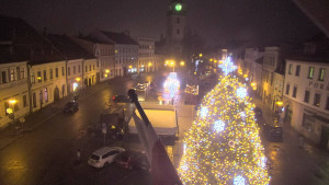 Město Velké Meziříčí - Náměstí, Městská věž - 19.12.2025 v 07:01 Město Velké Meziříčí - Náměstí, Městská věž - 19.12.2025 v 07:01