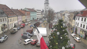 Město Velké Meziříčí - Náměstí, Městská věž - 19.12.2025 v 09:01 Město Velké Meziříčí - Náměstí, Městská věž - 19.12.2025 v 09:01