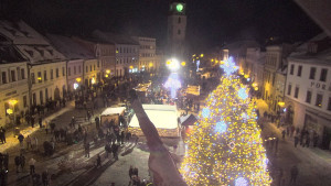 Město Velké Meziříčí - Náměstí, Městská věž - 1.1.2026 v 17:32 Město Velké Meziříčí - Náměstí, Městská věž - 1.1.2026 v 17:32