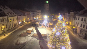 Město Velké Meziříčí - Náměstí, Městská věž - 1.1.2026 v 18:31 Město Velké Meziříčí - Náměstí, Městská věž - 1.1.2026 v 18:31