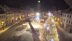 Město Velké Meziříčí - Náměstí, Městská věž - 1.1.2026 v 19:31 Město Velké Meziříčí - Náměstí, Městská věž - 1.1.2026 v 19:31