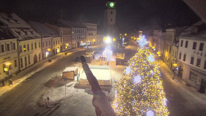 Město Velké Meziříčí - Náměstí, Městská věž - 1.1.2026 v 19:46 Město Velké Meziříčí - Náměstí, Městská věž - 1.1.2026 v 19:46