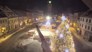 Město Velké Meziříčí - Náměstí, Městská věž - 1.1.2026 v 20:01 Město Velké Meziříčí - Náměstí, Městská věž - 1.1.2026 v 20:01