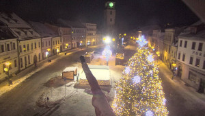 Město Velké Meziříčí - Náměstí, Městská věž - 1.1.2026 v 20:16 Město Velké Meziříčí - Náměstí, Městská věž - 1.1.2026 v 20:16