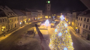 Město Velké Meziříčí - Náměstí, Městská věž - 1.1.2026 v 20:31 Město Velké Meziříčí - Náměstí, Městská věž - 1.1.2026 v 20:31