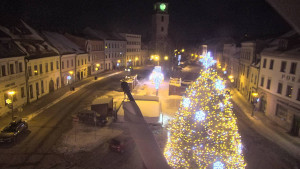 Město Velké Meziříčí - Náměstí, Městská věž - 4.1.2026 v 00:01 Město Velké Meziříčí - Náměstí, Městská věž - 4.1.2026 v 00:01