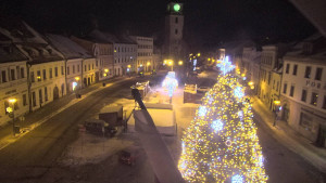 Město Velké Meziříčí - Náměstí, Městská věž - 4.1.2026 v 04:16 Město Velké Meziříčí - Náměstí, Městská věž - 4.1.2026 v 04:16