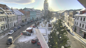 Město Velké Meziříčí - Náměstí, Městská věž - 4.1.2026 v 09:16 Město Velké Meziříčí - Náměstí, Městská věž - 4.1.2026 v 09:16