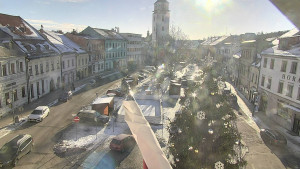 Město Velké Meziříčí - Náměstí, Městská věž - 4.1.2026 v 10:01 Město Velké Meziříčí - Náměstí, Městská věž - 4.1.2026 v 10:01