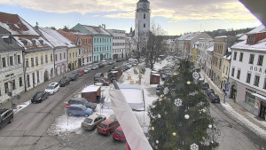 Město Velké Meziříčí - Náměstí, Městská věž - 4.1.2026 v 11:01 Město Velké Meziříčí - Náměstí, Městská věž - 4.1.2026 v 11:01