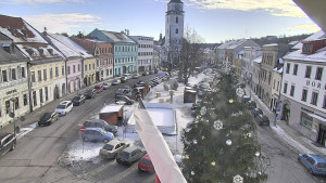 Město Velké Meziříčí - Náměstí, Městská věž - 4.1.2026 v 11:31 Město Velké Meziříčí - Náměstí, Městská věž - 4.1.2026 v 11:31