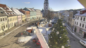 Město Velké Meziříčí - Náměstí, Městská věž - 4.1.2026 v 12:16 Město Velké Meziříčí - Náměstí, Městská věž - 4.1.2026 v 12:16