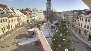 Město Velké Meziříčí - Náměstí, Městská věž - 4.1.2026 v 12:46 Město Velké Meziříčí - Náměstí, Městská věž - 4.1.2026 v 12:46