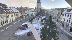 Město Velké Meziříčí - Náměstí, Městská věž - 4.1.2026 v 13:16 Město Velké Meziříčí - Náměstí, Městská věž - 4.1.2026 v 13:16
