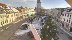 Město Velké Meziříčí - Náměstí, Městská věž - 4.1.2026 v 13:46 Město Velké Meziříčí - Náměstí, Městská věž - 4.1.2026 v 13:46
