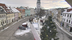 Město Velké Meziříčí - Náměstí, Městská věž - 4.1.2026 v 14:16 Město Velké Meziříčí - Náměstí, Městská věž - 4.1.2026 v 14:16