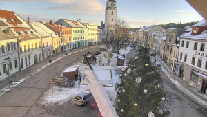 Město Velké Meziříčí - Náměstí, Městská věž - 4.1.2026 v 14:46 Město Velké Meziříčí - Náměstí, Městská věž - 4.1.2026 v 14:46
