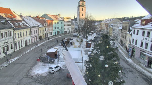 Město Velké Meziříčí - Náměstí, Městská věž - 4.1.2026 v 15:31 Město Velké Meziříčí - Náměstí, Městská věž - 4.1.2026 v 15:31