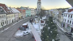 Město Velké Meziříčí - Náměstí, Městská věž - 4.1.2026 v 15:46 Město Velké Meziříčí - Náměstí, Městská věž - 4.1.2026 v 15:46