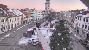 Město Velké Meziříčí - Náměstí, Městská věž - 4.1.2026 v 16:16 Město Velké Meziříčí - Náměstí, Městská věž - 4.1.2026 v 16:16